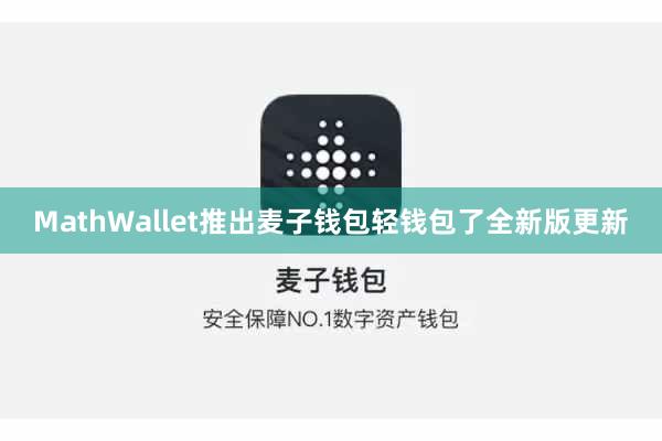 MathWallet推出麦子钱包轻钱包了全新版更新