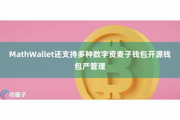MathWallet还支持多种数字资麦子钱包开源钱包产管理